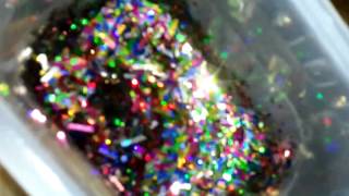 Tinsel from hobby lobby cut up