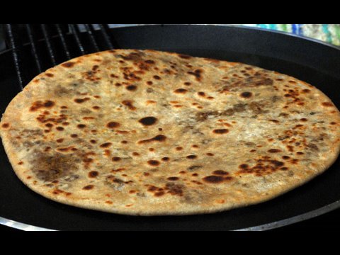 Keema Paratha - By VahChef @ VahRehVah.com | Vahchef - VahRehVah