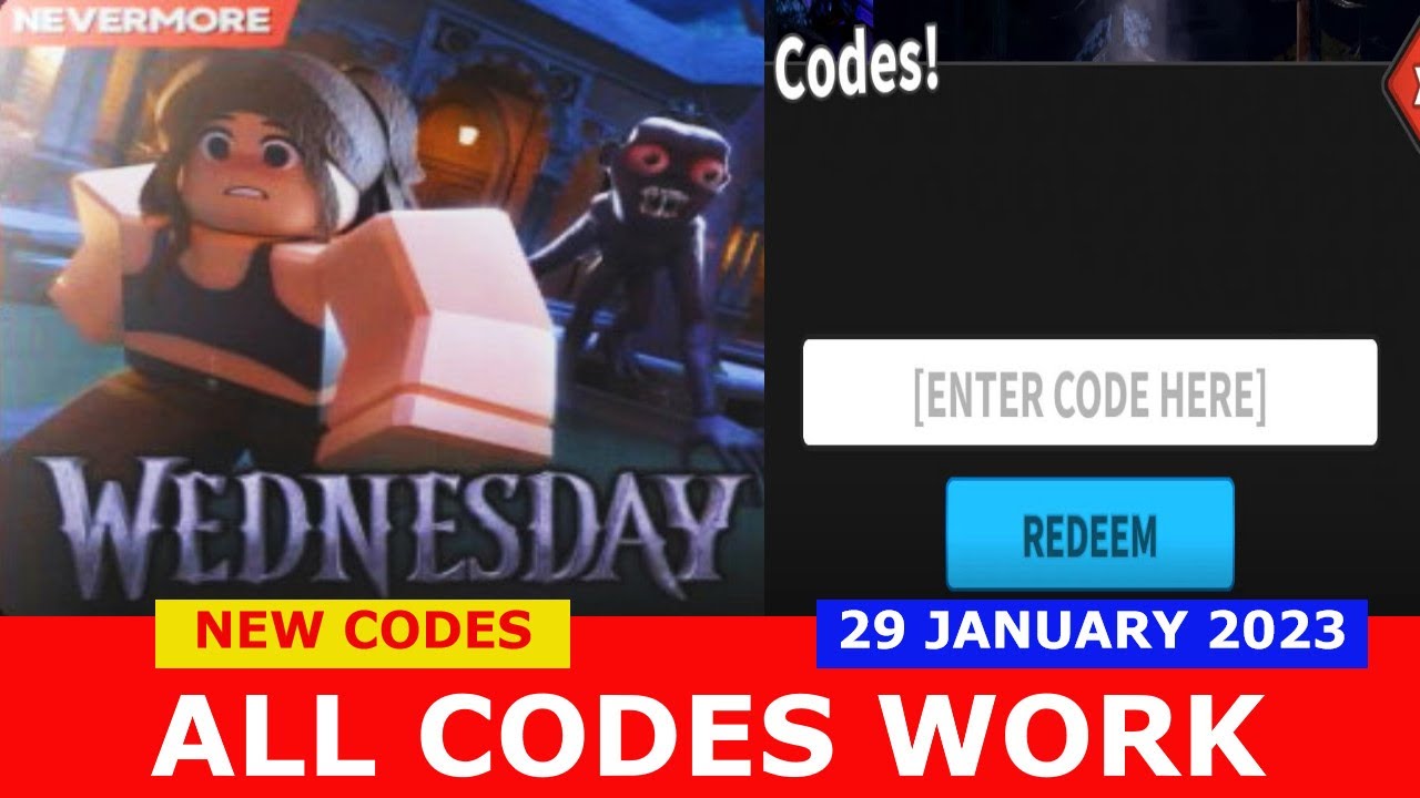 Roblox Wednesday Tycoon Codes Wiki [NEVERMORE]