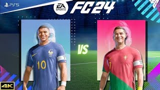 (PS5) EA FC 24 | FRANCE VS PORTUGAL | INTERNATIONAL FRIENDLY | FULL MATCH | 4K 60