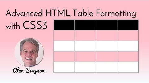 Style HTML5 Tables with CSS3