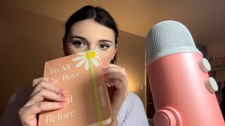 ASMR with books  whispering, tapping, page turning