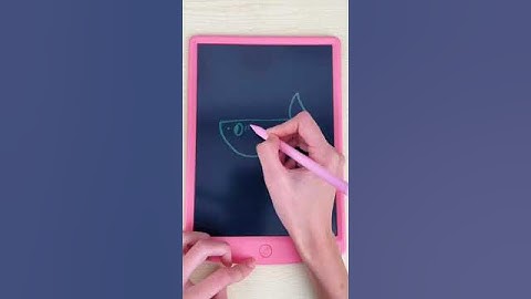 How to use the NEWYES LCD writing tablet to draw a baby shark🐬