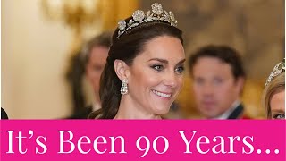 Kate Middleton Debutes the HISTORIC Strathmore Rose Tiara After 90 Years in the Royal Vaults