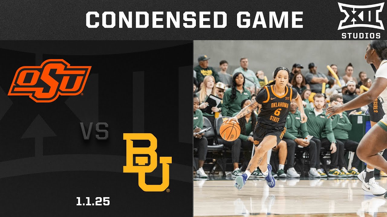 Oklahoma State vs. Baylor Condensed Game | 2024-25 Big 12 Women's Basketball