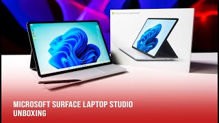 Unboxing The Microsoft Surface Laptop Studio