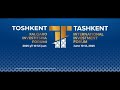Tashkent International Investment Forum(June 10-12, 2025) 11.06.2025