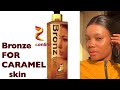 BRONZETONE FOR CARAMEL SKIN REVIEW| DOEST IT WORK?| #bronzetone #caramel #skincare #tone