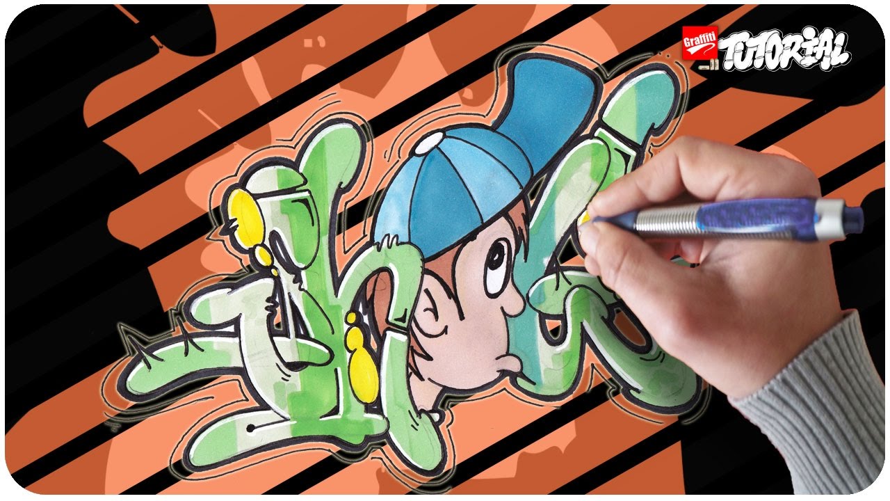 Graffiti Zeichnen Fur Anfanger Show Bubble Style Mit Charakter Youtube