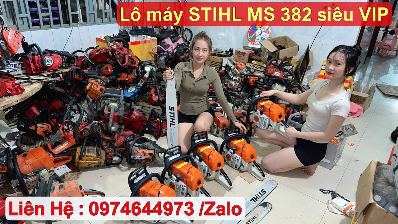 Lô 6 cây STIHL 382 VIP 72cc nòng 52 li - máy khai thác lớn / Liên Hệ 0974644973