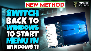 How to switch back to Windows 10 start menu in Windows 11 (2024)