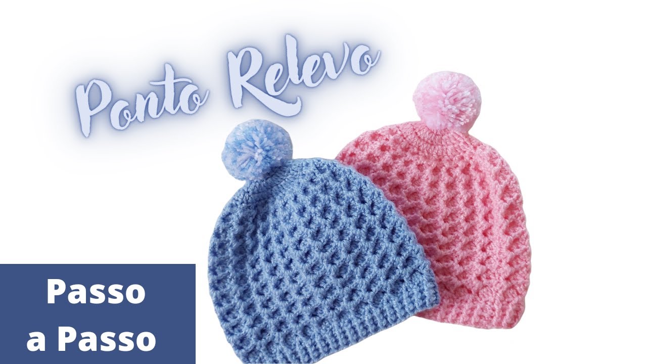Touca de Croche Para Bebe Recem Nascido Passo a Passo