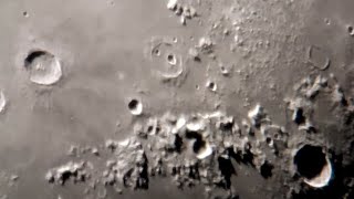 Moon surface from a 150mm dobsonian telescope and 3x barlow lens