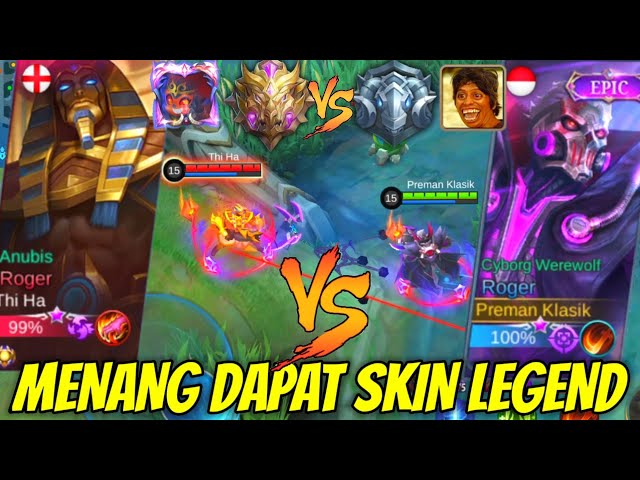 NANTANG ORANG GAK DI KENAL BY 1 ! MENANG DAPAT SKIN LEGEND, NYAMAR JADI GEMBEL DI MOBILE LEGENDS class=