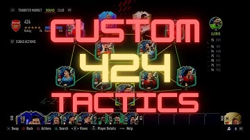 FIFA 22 ULTIMATE TEAM CUSTOM TACTICS - 424 - Attacking Formation