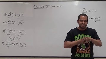 Summation Part I - BMCC(CUNY) MAT301/MAT302/MAT200