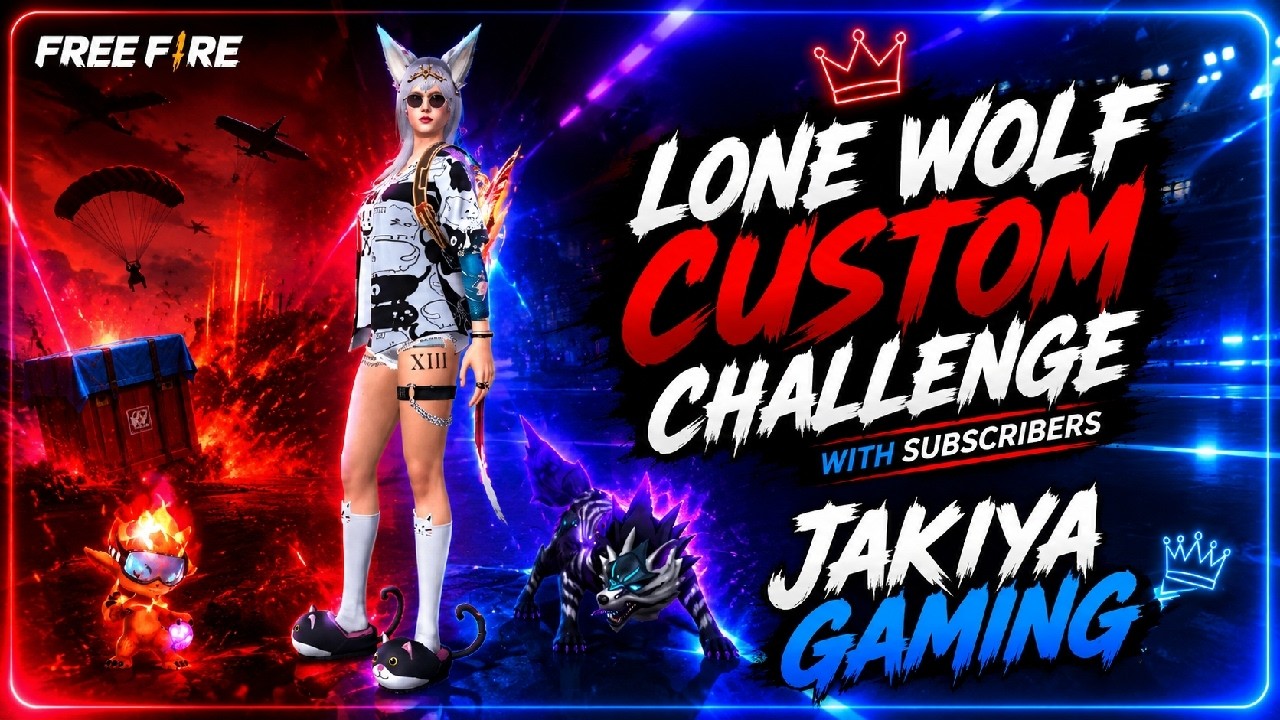 JAKIYA GAMING ON LIVE 3 🔴 BR CUSTOM GIRL 😱 #girlff #freefire #fflive #ffgirl #viral #yt #viral #ff