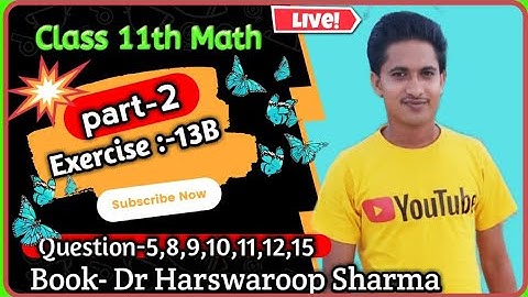 Class 11th Math Dr Harswaroop Sharma | Exercise 13B | Derivatives | part 2