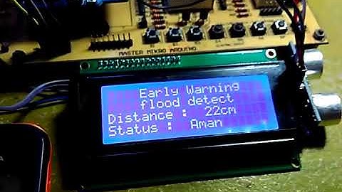 Proyek II - 13. Sistem Peringatan Dini Bencana Banjir dengan SMS Berbasis Arduino