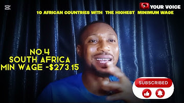 Top 10 African countries with the highest minimum wage #youtube #viralvideo #youtuber #yt 