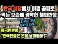 "한국인들은 돈이 남아돌아?" 한국 식당에서 이걸 공짜로 먹는 모습에 경악한 해외반응 [외국인반응]