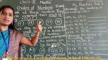 2nd std / Mathematics / Chapter-1 part-6 / Basavaraddi English Medium School Dharwad.