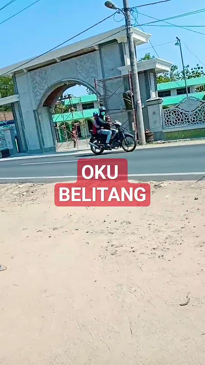 kondisi jalan OKU BELITANG mulus bos