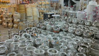 Tnagar rathna stores kitchen stainless steel vessels/idly pot/serving set/steel rack/aluminium