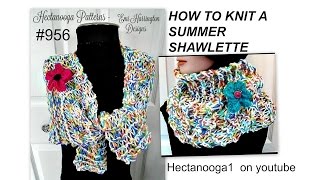 how to knit a summer shawl