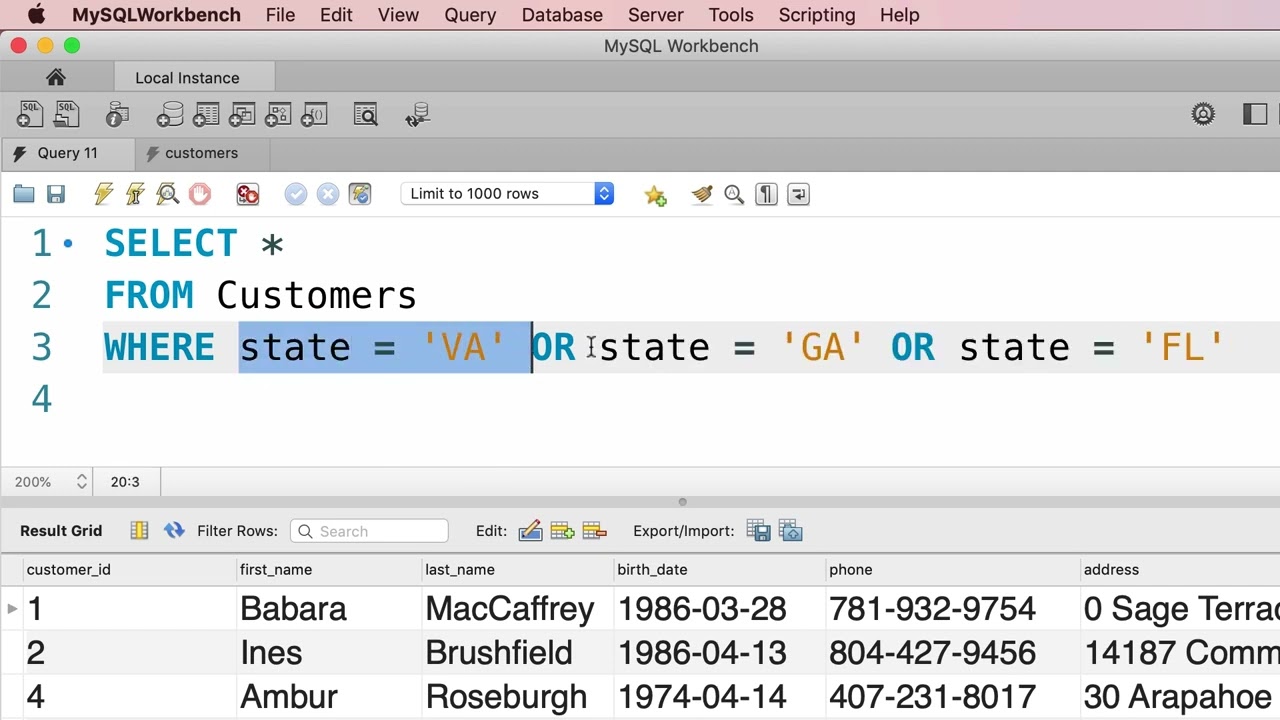 SQL #11 - The IN Operator - Title [By Mosh Hamedani]