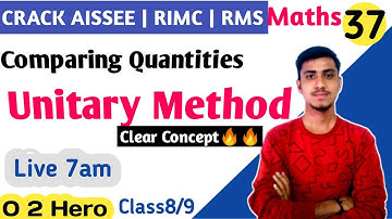 Unitary Method | Sainik School Class 9 | Rimc | Rms | untold concepts
