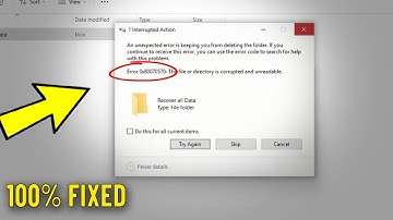 Fix An unexpected error is keeping you from deleting / copying / moving the folder / file in Windows