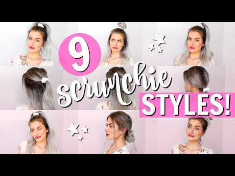 9-scrunchie-hairstyles!-heatless-back-to-school!