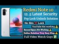 ALL Xiaomi Note 10 MIUI 12.5 FRP/Google Lock || Latest Security Patch || NO APK INSTALL || 2022