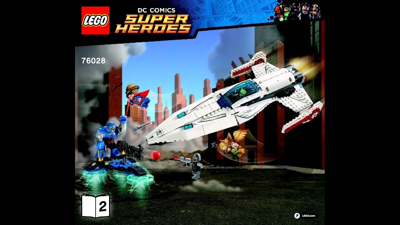 LEGO Batman LEGO Superheroes Darkseid Invasion 76028 Instructions DIY Book 2