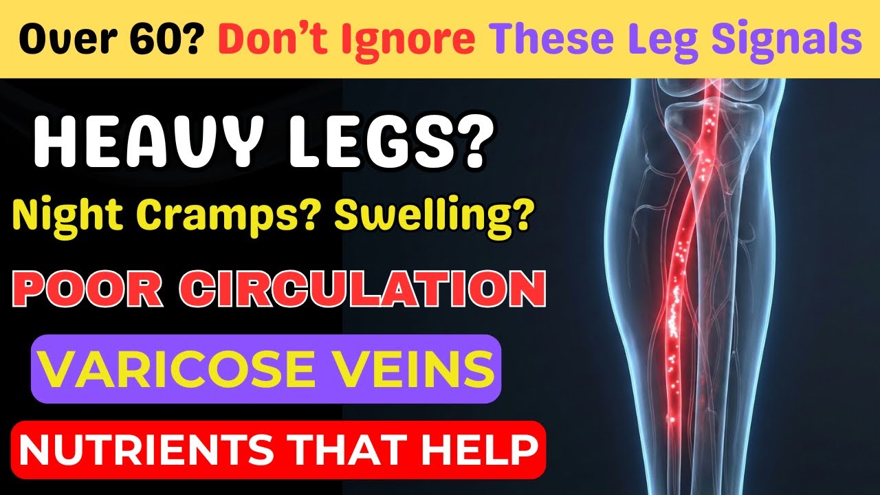 Over 60? Your Legs Are Warning You: Fix Poor Circulation with THESE Nutrients | Senior Health Tips