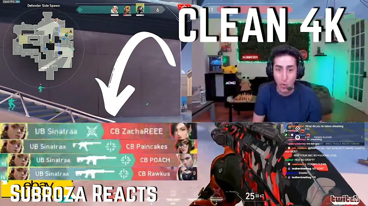 TSM Subroza REACTS to this sinatraa 4K in LCQ... CLEAN | VALORANT Clips