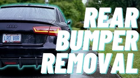 C7 Audi A6 achterbumper verwijderen doe-het-zelf