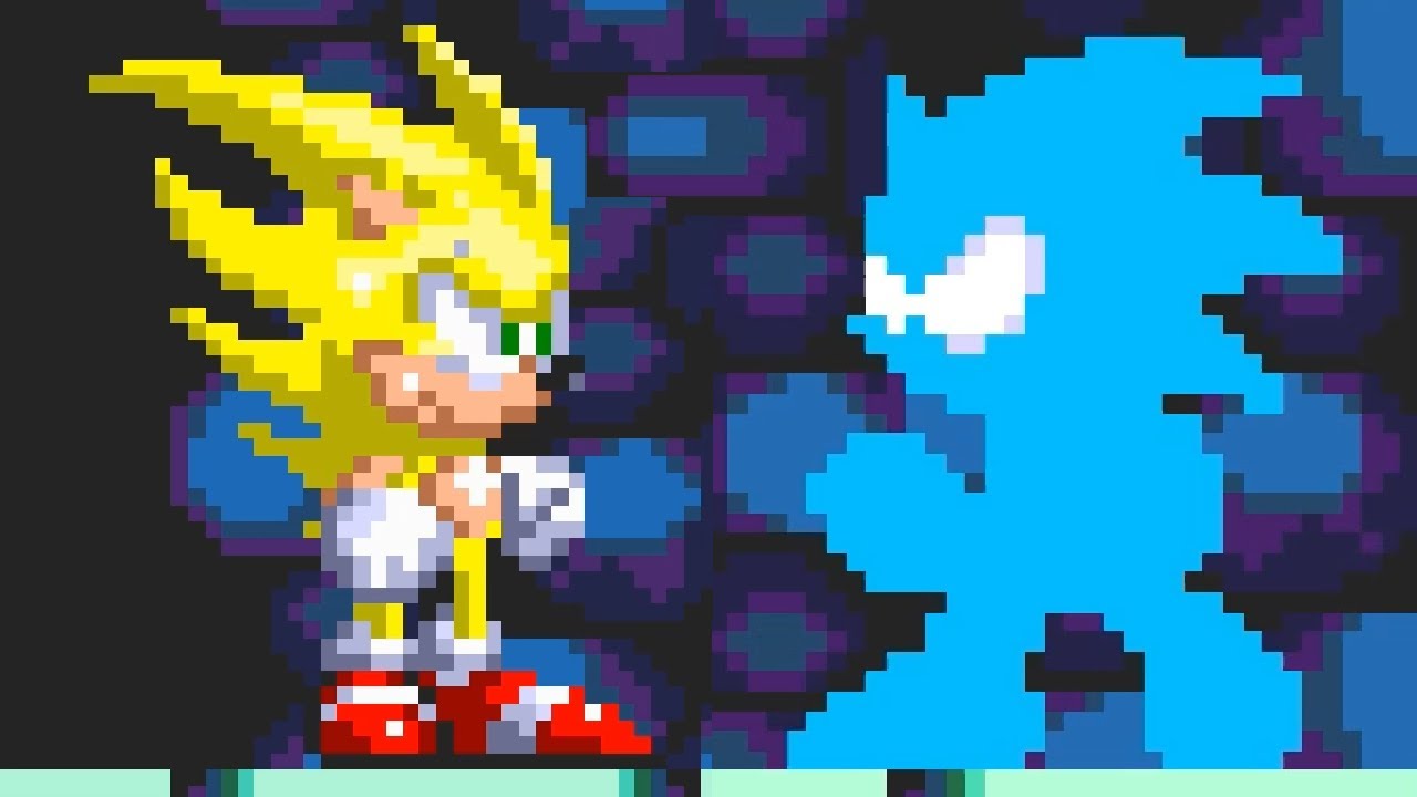 Real Super Sonic Blue/SSGSS over Hyper Sonic [Sonic 3 A.I.R.] [Mods]