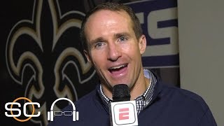 Drew Brees on breaking Peyton Manning's all-time passing yards record | SC with SVP