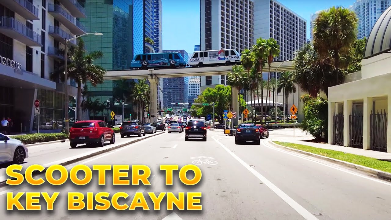 Miami Scooter Ride Downtown Miami to Key Biscayne (May 2022) YouTube