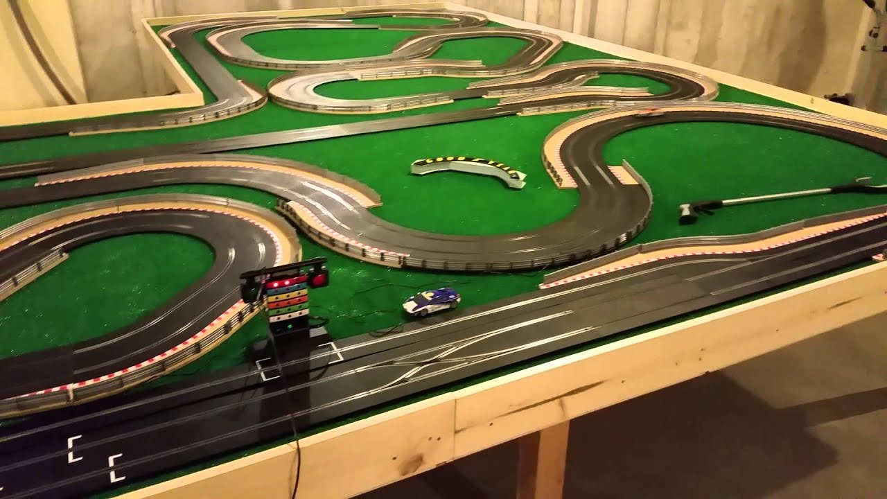 Scalextric Digital Slot Car Track 172 Feet - YouTube