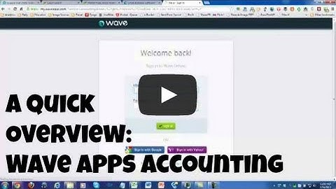 Wave Apps Accounting Overview