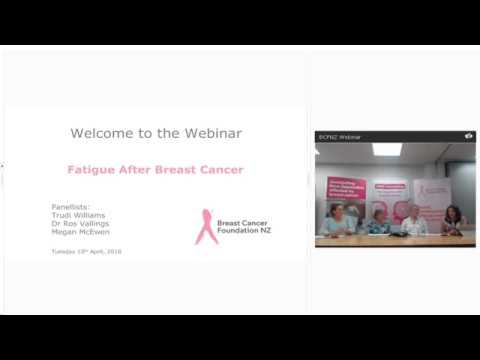 BCFNZ Webinar: Fatigue after breast cancer