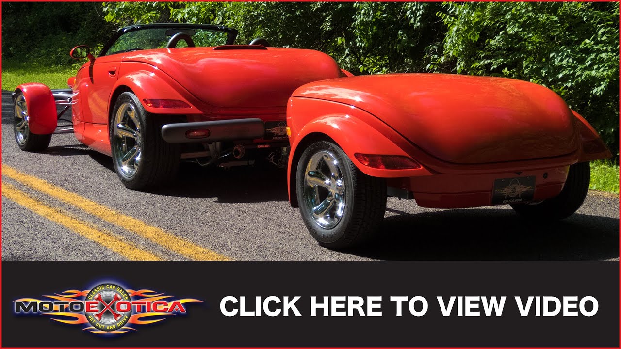 1999 Plymouth Prowler w/Trailer (2,200 original miles) (SOLD) YouTube