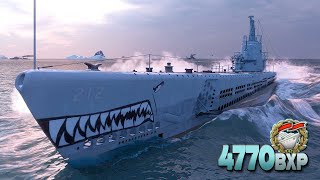 подводная лодка Гато: злые противники и безумные 4700 базового опыта - World of Warships