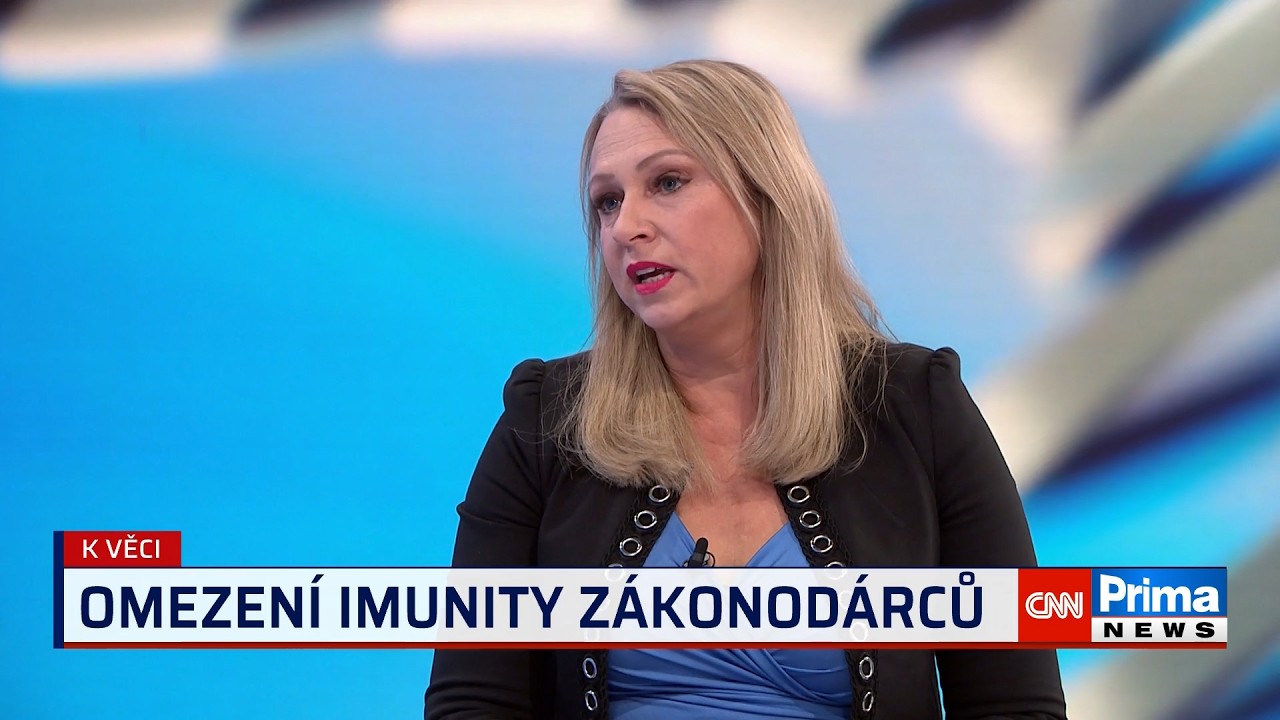 Omezování imunity? Je srabáctví, když politik nechce před soud, má jasno Pivoňka Vaňková