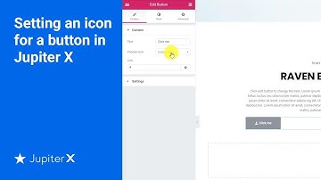 Setting an icon for a button in Jupiter X