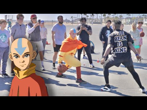 Avatar: The Last Airbender 1v1 BASKETBALL IRL (Aang)