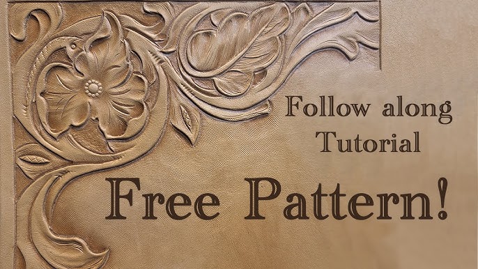 free leather tooling patterns, Tooling patterns, Leather working